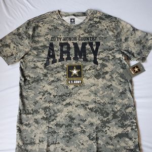 U.S.ARMY SHIRT, DIGITAL CAMO, CAMOFLAUGE CAMO, GRE